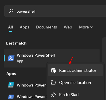 ผู้ดูแลระบบ Powershell Run Min