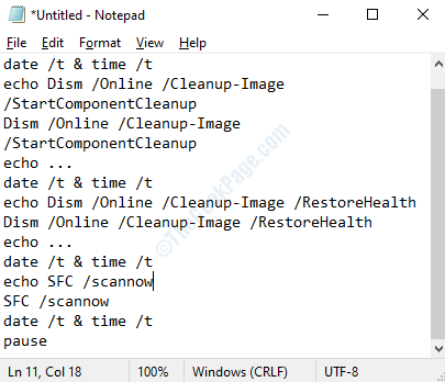 Notepad วางไวยากรณ์
