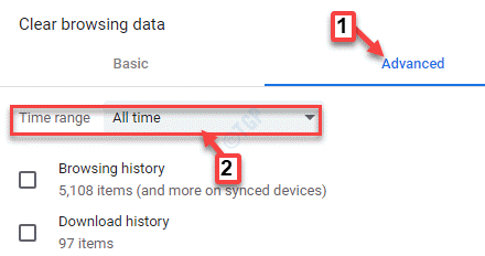Browserdaten erweiterten Zeitbereich jederzeit löschen