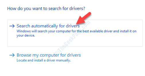 Atualizar a pesquisa de driver automaticamente para software de driver atualizado
