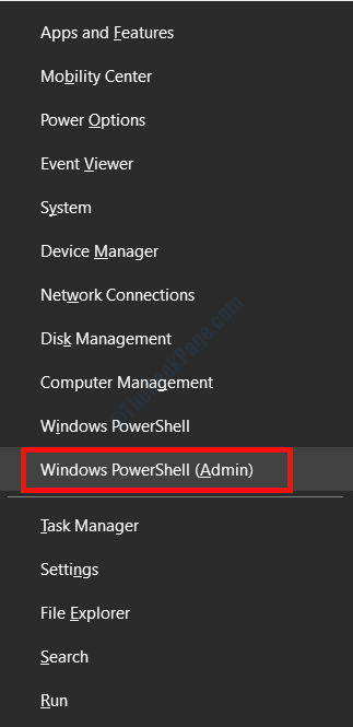 Μενού Powershell