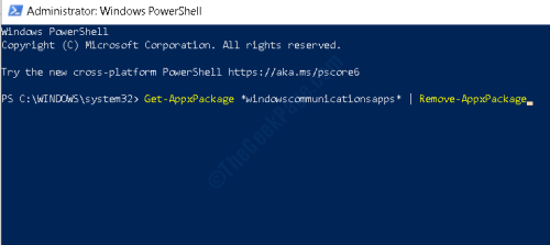 Powershell Κατάργηση αλληλογραφίας