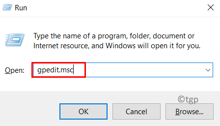 Esegui Gpedit Min