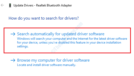 Bluetooth-oppdateringsdriversøk