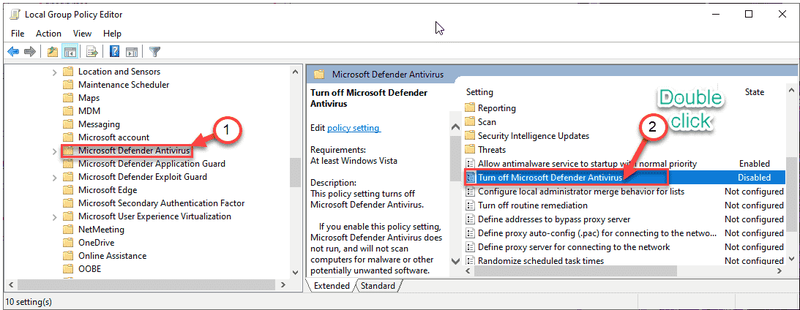 Double Click Defender Antivirus Min