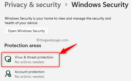 Windows Sekretess Välj Virushotsskydd Min