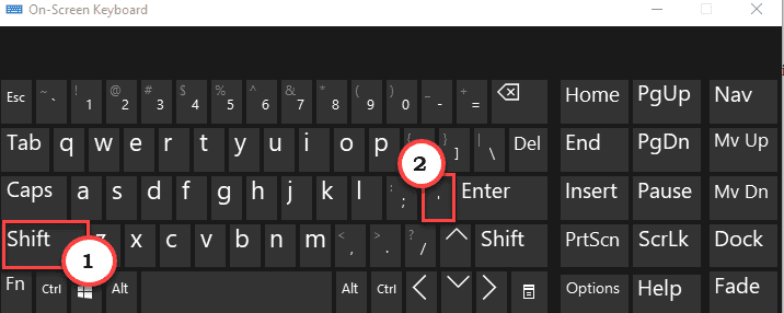 Shift Apsztrophe Min