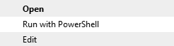 Futtassa a Powershell-lel