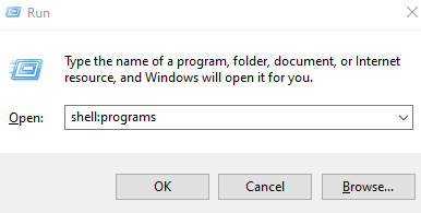 Shell Programslocal User