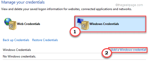 Windows-Anmeldeinformationen hinzufügen Min