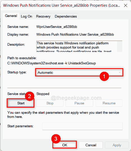 Wpnuserservice Start OK 11zon