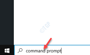 Iniciar el símbolo del sistema de la barra de búsqueda de Windows