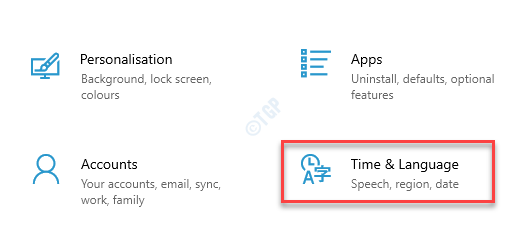 Configuración Hora e idioma
