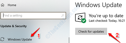 4 Ellenőrizze a Windows frissítéseket