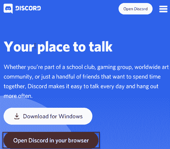 Åpne Discord Min