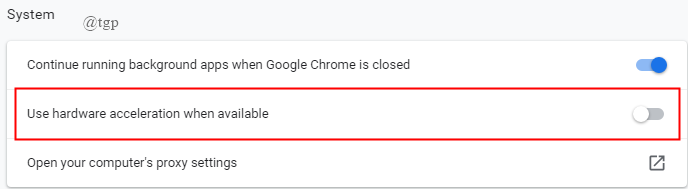 Deaktivieren Sie die Hardwarebeschleunigung1