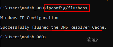 DNS spülen