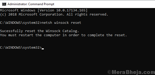 Netsh Winsock-Reset