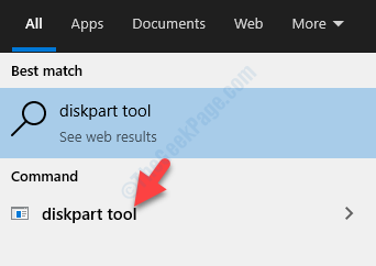 Rezultat Diskpart Alat Lijevi klik