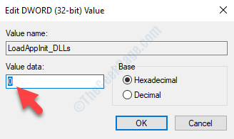 Loadappinit Dlls Uređivanje podataka vrijednosti Dword 0