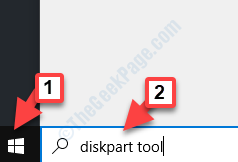 Pokrenite alat za pretraživanje Diskpart