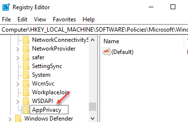 เปลี่ยนชื่อ Appprivacy ใหม่