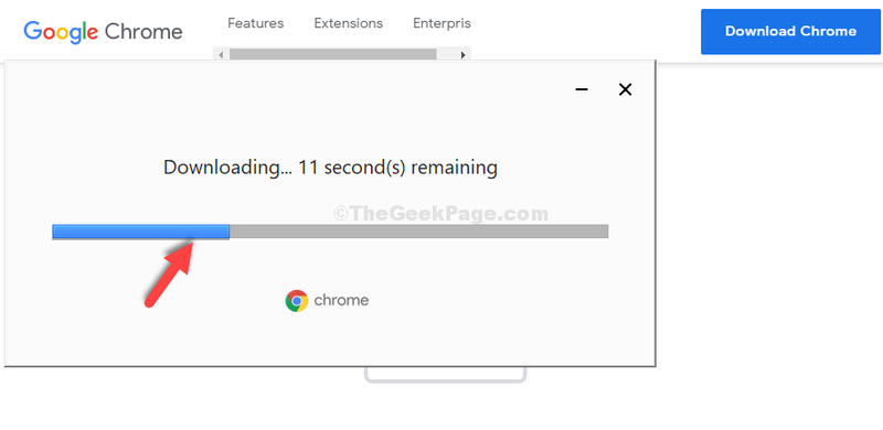 Espere a que se complete la descarga y la instalación