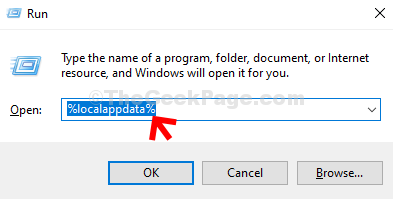Win + R Localappdata Entrar