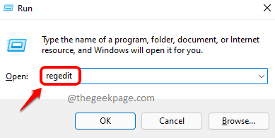 4 Spustite program Regedit Optimized