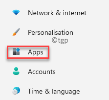 Instellingen Apps