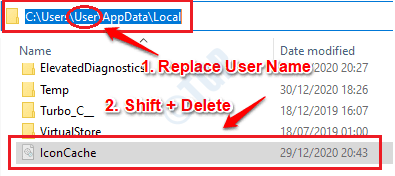 6 Eliminar caché de iconos