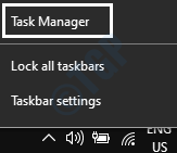 2 Administrador de tareas de la barra de tareas