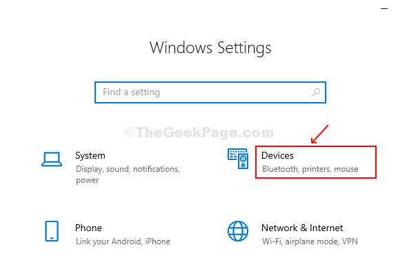 Seleccionar dispositivos de la ventana de configuración