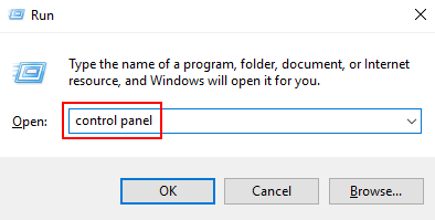 Panel de control de Windows 10