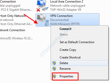 Vpn-egenskaper
