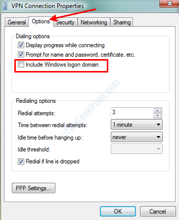 Inkludera Windows inloggningsdomän