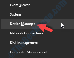 Administrador de dispositivos Win + X