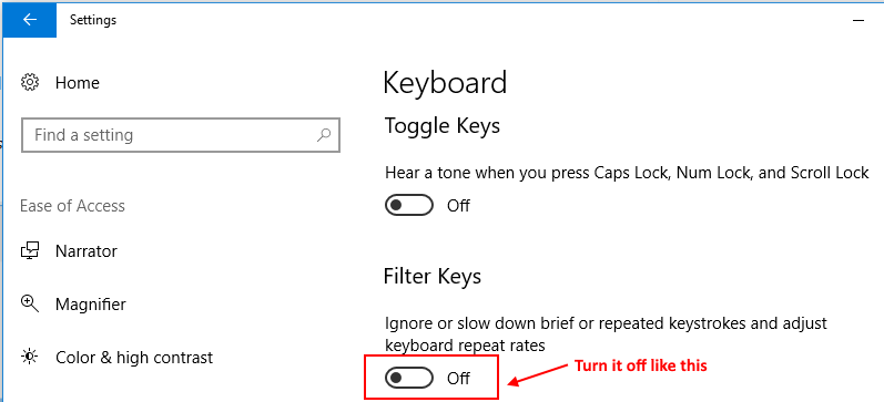 Filtrar clave Windows 10
