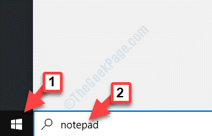 Start Windows Search Bar Kladblok