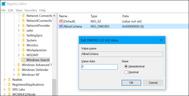 Onemogočite Cortana Windows 10 1
