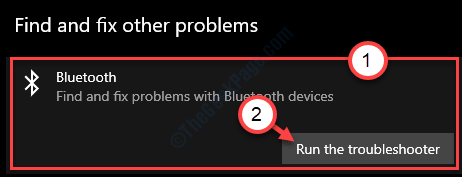 قم بتشغيل The Troubleshooter Bluetooth Min