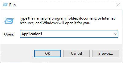 Ejecutar Application1