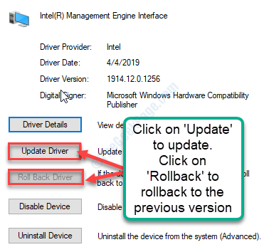 Update und Rollback-Treiber