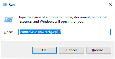 تشغيل Poweroptions