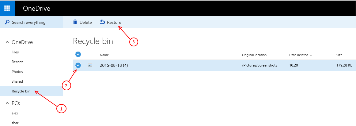 onedrive-taastage-tagasi-kustutatud-failid